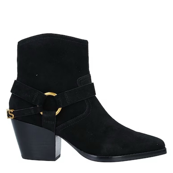 Michael Kors black suede booties sz 5 nwot - Picture 1 of 4